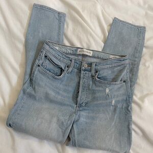 Denim Forum Yoko High Rise Slim Light wash Blue High Rise Jeans size 28